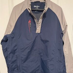 Bobby Jones Men's Blue and Tan Windbreaker